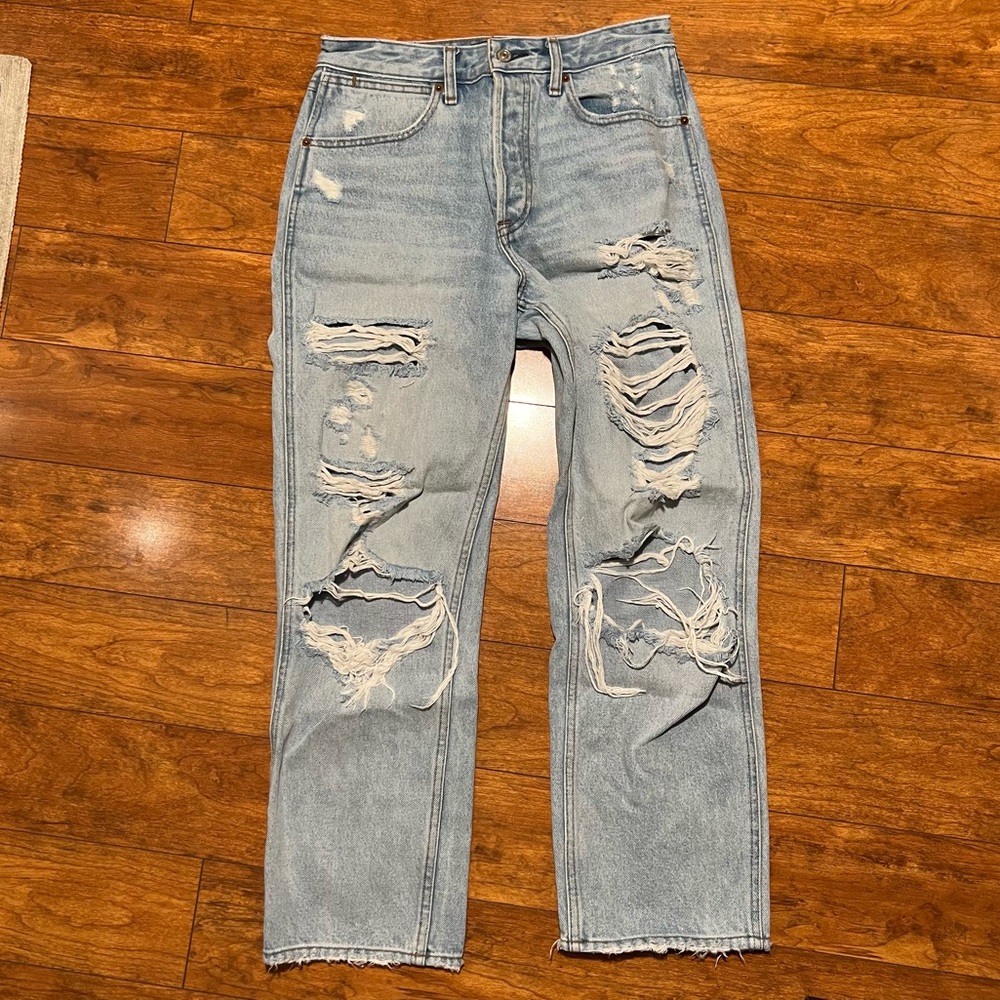 Abercrombie and Fitch Annie high rise straight jeans